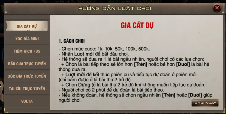 Minigame Mini Gia Cát Dự Tại B52 Club Nơi Thỏa Mãn Đam Mê Của Các Tay Chơi