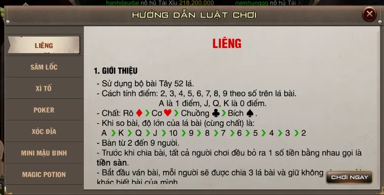 Chinh Phục Siêu Phẩm Liêng Tại B52 Club Với Thưởng Lớn