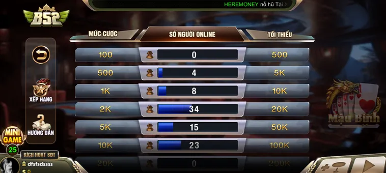 Mậu Binh Tại B52 Club Sân Chơi Bài Đỉnh Cao Dành Cho Các Cao Thủ