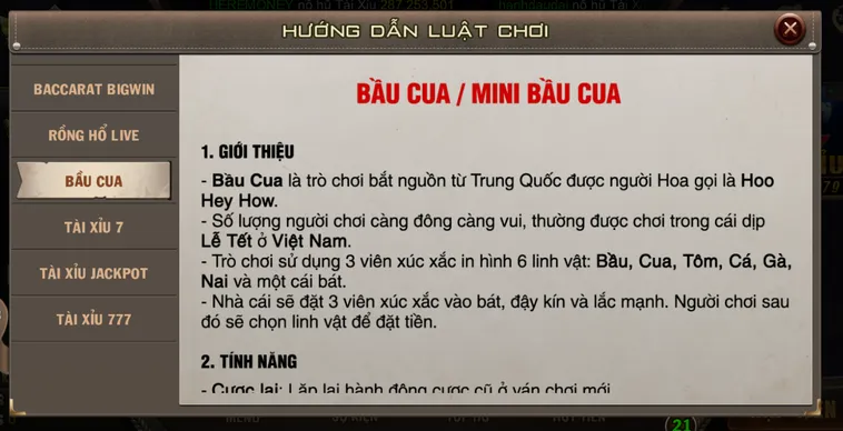 Chinh Phục Đỉnh Cao Minigame Mini Bầu Cua Tại B52 Club Thưởng Lớn Mỗi Ngày