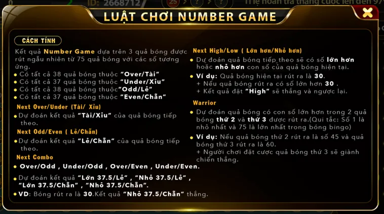 Number Game Tại B52 Club Trải Nghiệm Cá Cược Đẳng Cấp Với Cơ Hội Thắng Lớn