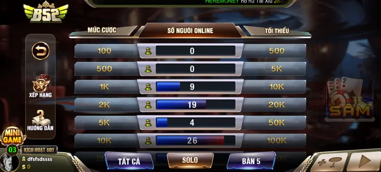Chinh Phục Siêu Phẩm Sâm Lốc Tại B52 Club Với Những Ván Bài Đỉnh Cao