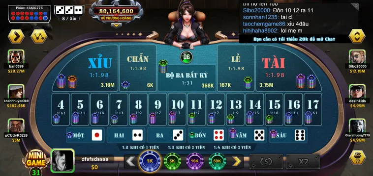 Chinh Phục Siêu Phẩm Casino Sicbo Phượng Hoàng Tại B52 Club Đẳng Cấp Nhất