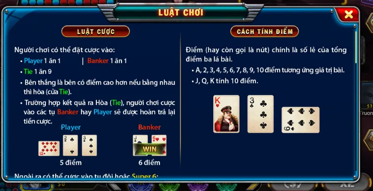 Khám Phá Siêu Phẩm Super Baccarat 6 Tại B52 Club Thắng Lớn Mỗi Ngày