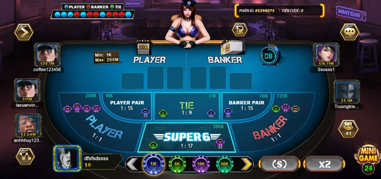 Khám Phá Siêu Phẩm Super Baccarat 6 Tại B52 Club Thắng Lớn Mỗi Ngày