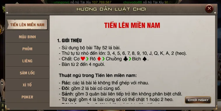 Trải Nghiệm Tiến Lên Miền Nam Tại B52 Club Với Những Ván Bài Đỉnh Cao