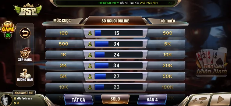 Trải Nghiệm Tiến Lên Miền Nam Tại B52 Club Với Những Ván Bài Đỉnh Cao