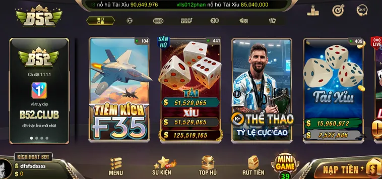 Cổng Game B52 Club - Kho Game Hấp Dẫn Và Đa Dạng Các Thể Loại Game Cho Cược Thủ Tha Hồ Đặt Cược